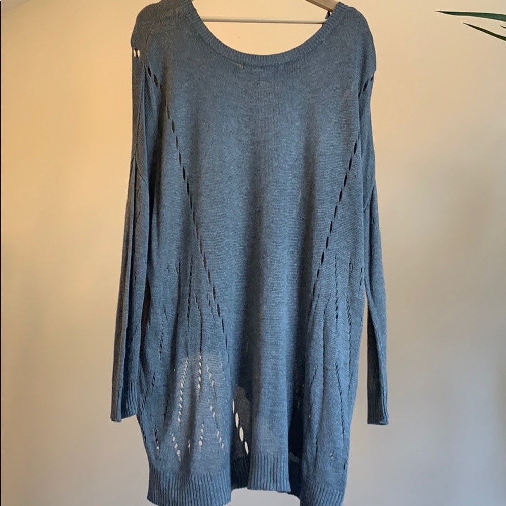 Grey tunic sweater - Picture 4 of 5